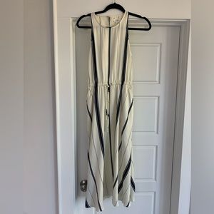 Striped White and Navy Lou & Grey Dress (XS)
